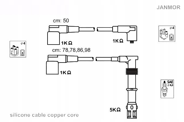фото №2, Janmor дроти zapl дроти запалювання