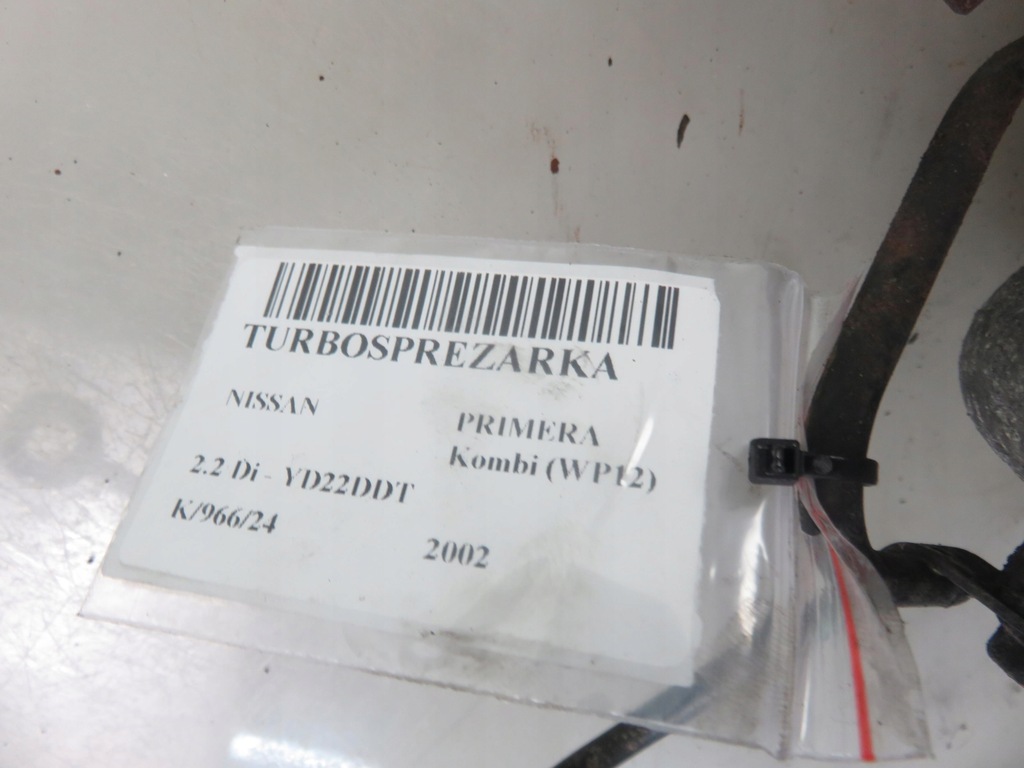 фото №9, Турбонагнетатель nissan primera wp12 2.2 di 14411au600