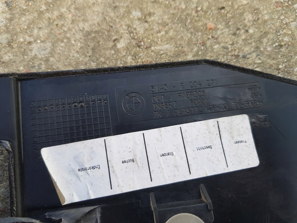 фото №9, Обшивка левый задняя 8 231 903 bmw e46 carbio przedlift