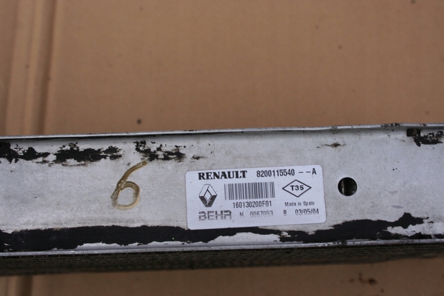 Купить Renault megane scenic 2 2 интеркулер 8200115540a