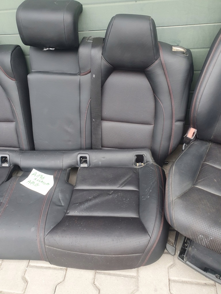 фото №16, Салон середина сидіння заднє сидіння шкіра amg w176 a176
