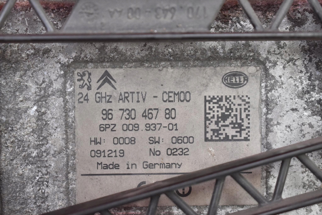 фото №7, Датчик радар distronic 9673046780 peugeot 3008 1 i 1.6 hdi 110 km 10-13