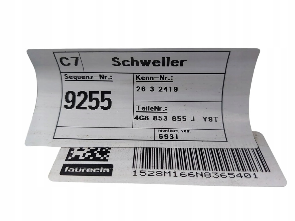 фото №5, Audi a7 накладка поріг молдинг ліва 2015-2018r audi оригінальний номер 4g8853859h ly9t