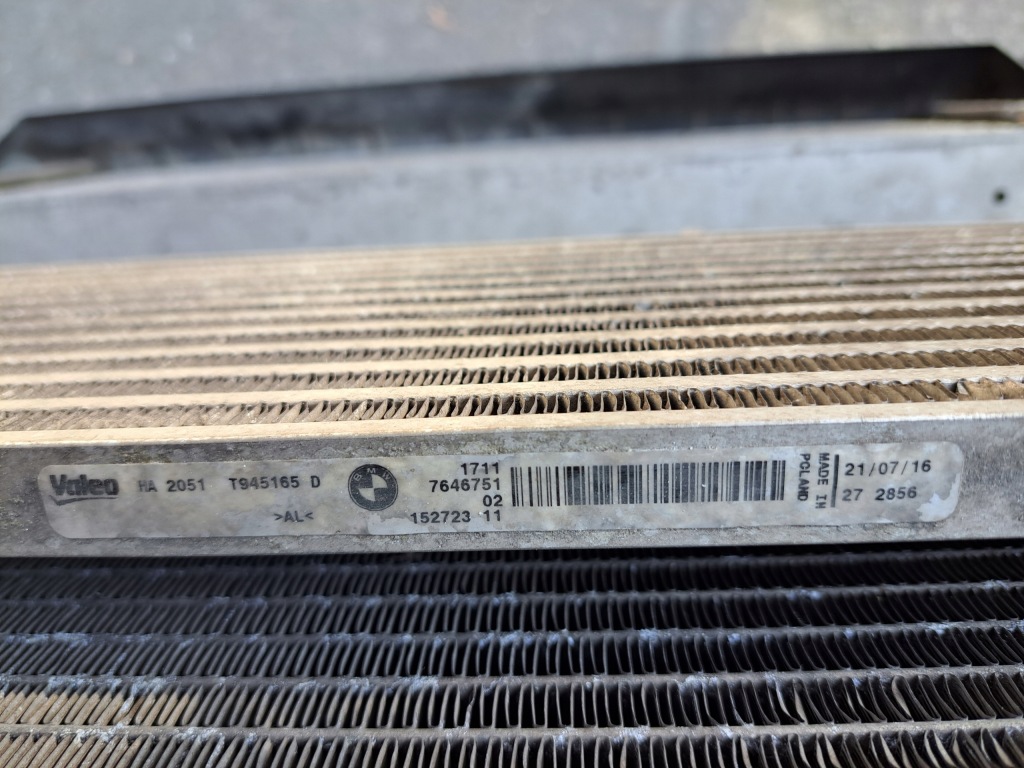 Bmw x5 f15 4.0e n20 гібрид комплект радіатор 7807624 7646751 7634467 Зі Шроту