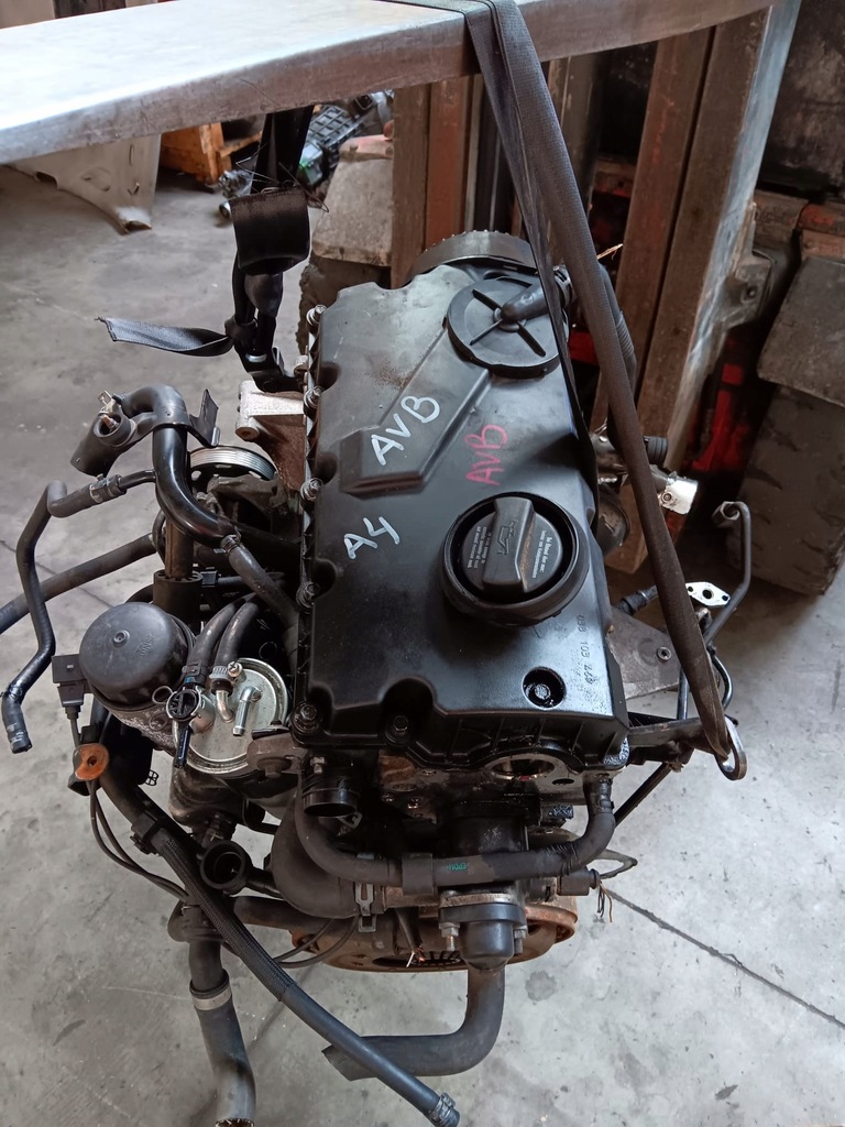 фото №8, Двигатель kompletny vw оригинальный номер 1.9 tdi avb passat b5 superb i