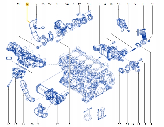 фото №5, Труба шланг клапана egr renault master opel movano 2.3 dci 2014-- oryg