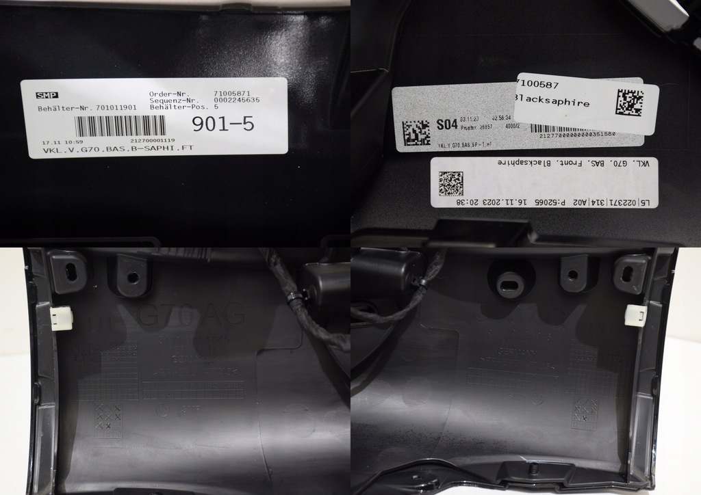 фото №15, Bmw 7 g70 бампер перед basic 6 pdc 475 black sapphire