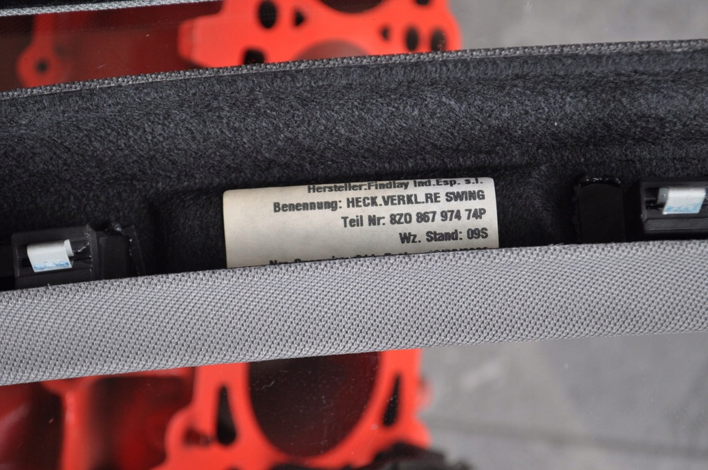 фото №9, Audi a2 оббивка кришки задня накладка swing