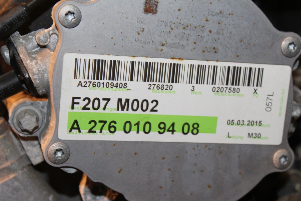 фото №10, Двигатель kompletny бензин mercedes cls w218 lift 3.0 b v6 276820