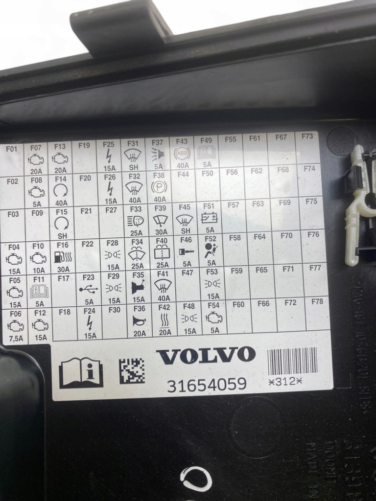 Volvo xc90 2018 крышка коробка предохранителей 31398001 Киев