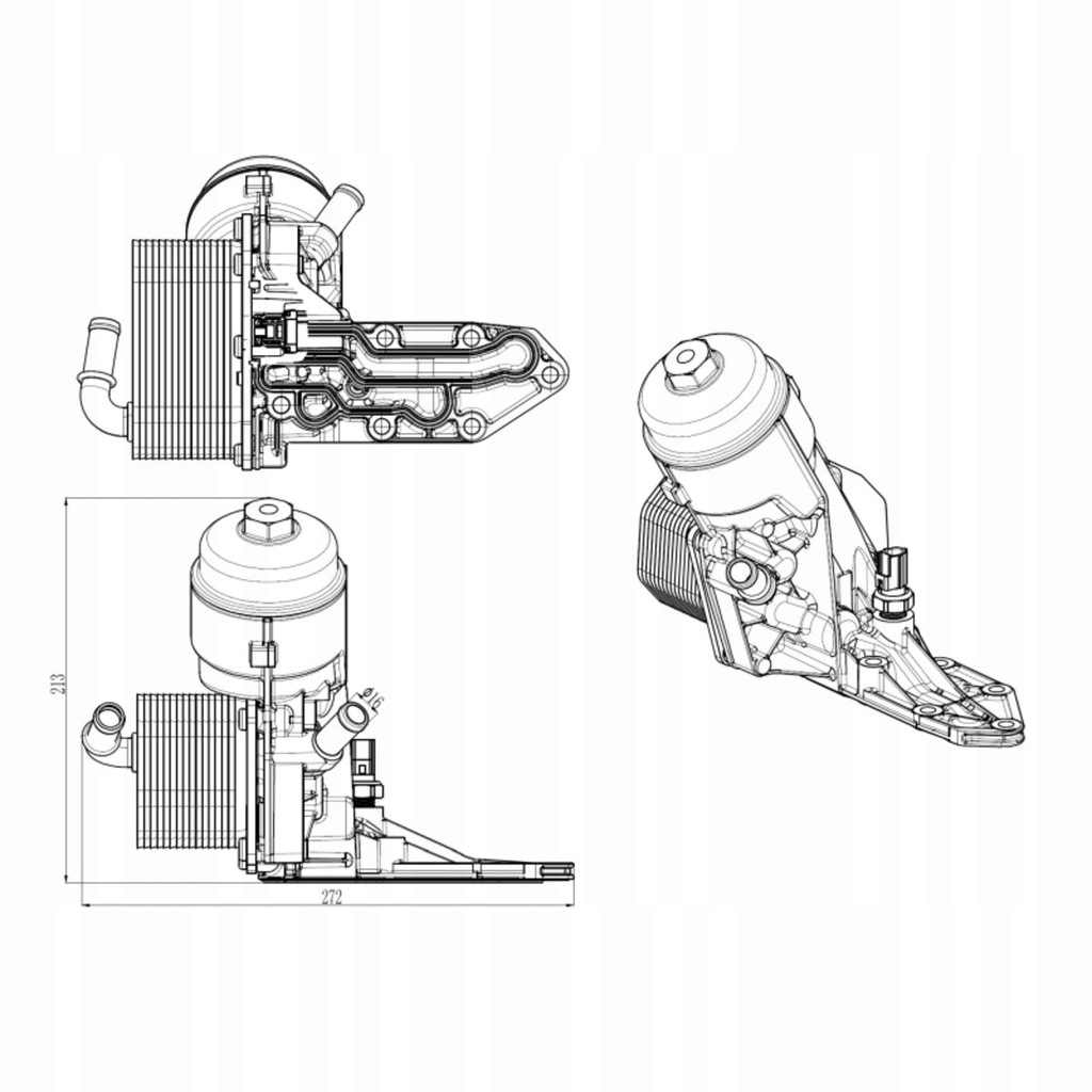 фото №1, Радиатор масла ford ranger 11- 2.2 3.2
