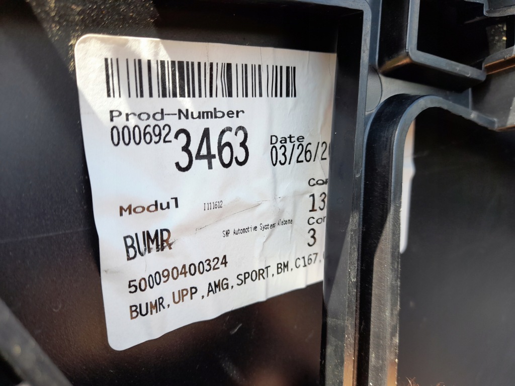 Задняя крышка багажника + бампер amg mercedes gle w167 167 купе czarna оригинал  cała Цена