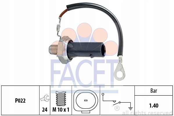Датчик тиску оливи audi vw m10 x 1, 1,40 bar Доставка