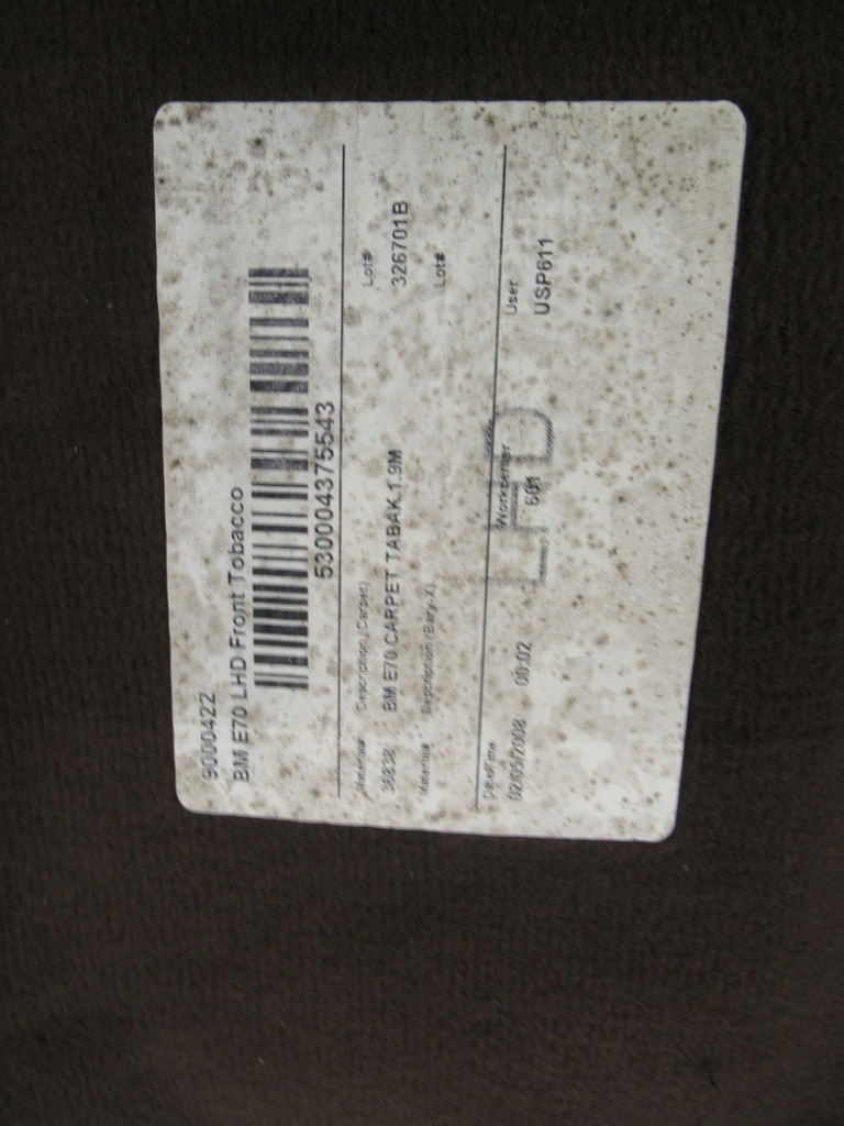 фото №12, Обшивка килимок 5 місць bmw e70 x5 tabak коричневий europa