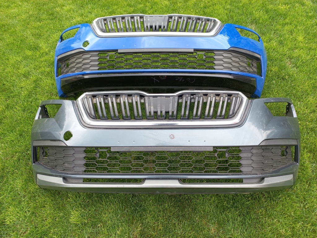 фото №1, Skoda kamiq оригинал бампер передний перед решётка радиатора