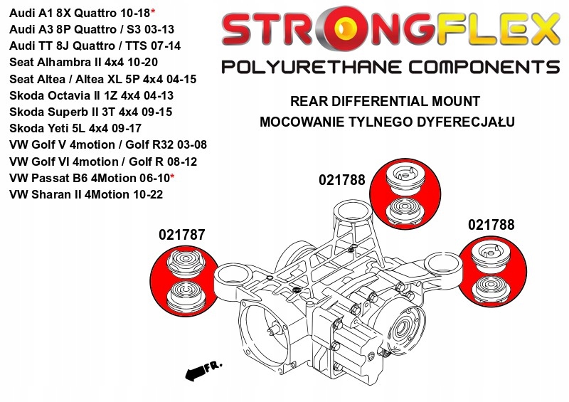 фото №2, 021788b - втулка заднего дифференциал - задняя strongflex