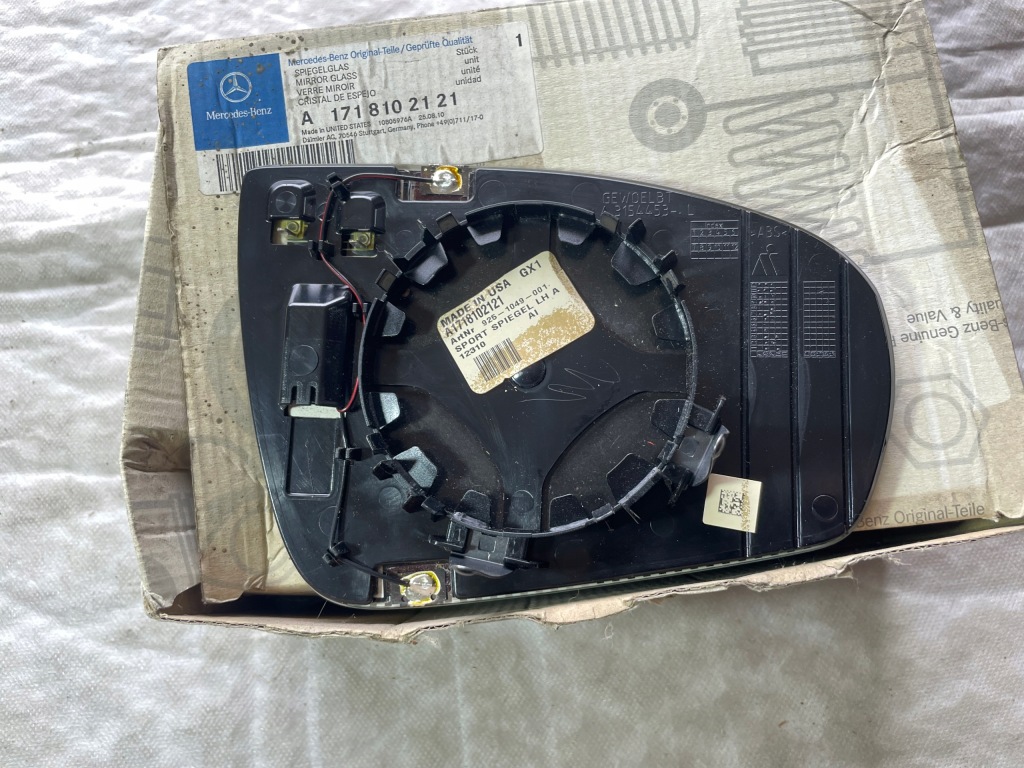 фото №2, Новий oryg вкладиш дзеркало mercedes slk r171 sl r230 cls c219 cl203 c207 лівий