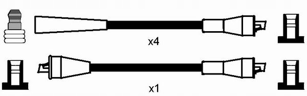 фото №3, Дроти кабелі запалювання do skoda rapid 1.3 1.2
