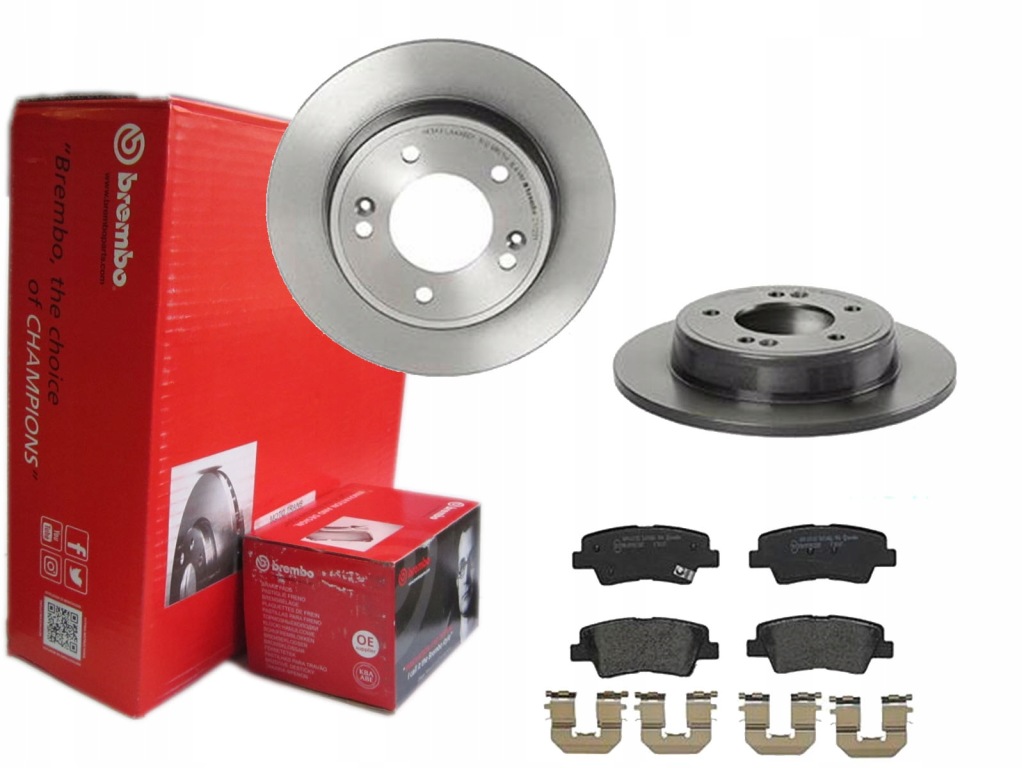 фото №1, Гальмівні диски гальмівні колодки brembo задня hyundai veloster i 262mm