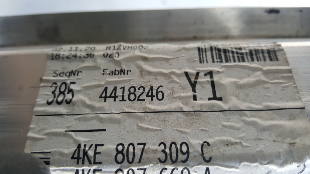 фото №12, Балка бампера задняя audi e-tron 4ke807309c демонтаж