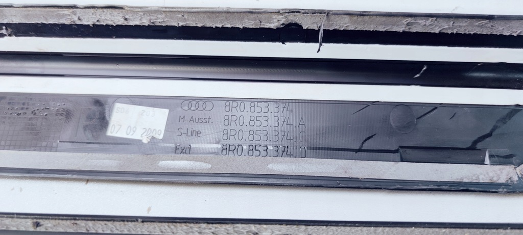 фото №12, Молдинг накладки пороговые s line audi q5 8r оригинал