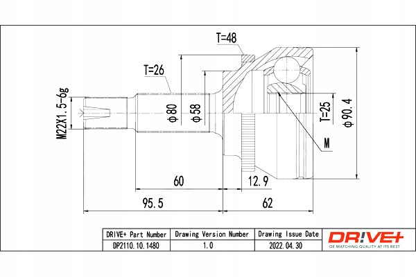 Купить Drive+ шрус  полуось наружный toyota corolla 2.0d 02-