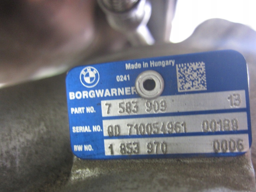 фото №14, Bmw x3 f25 x4 f26 n55 3.0 306km x4 турбина turbo 7583909 11657636426