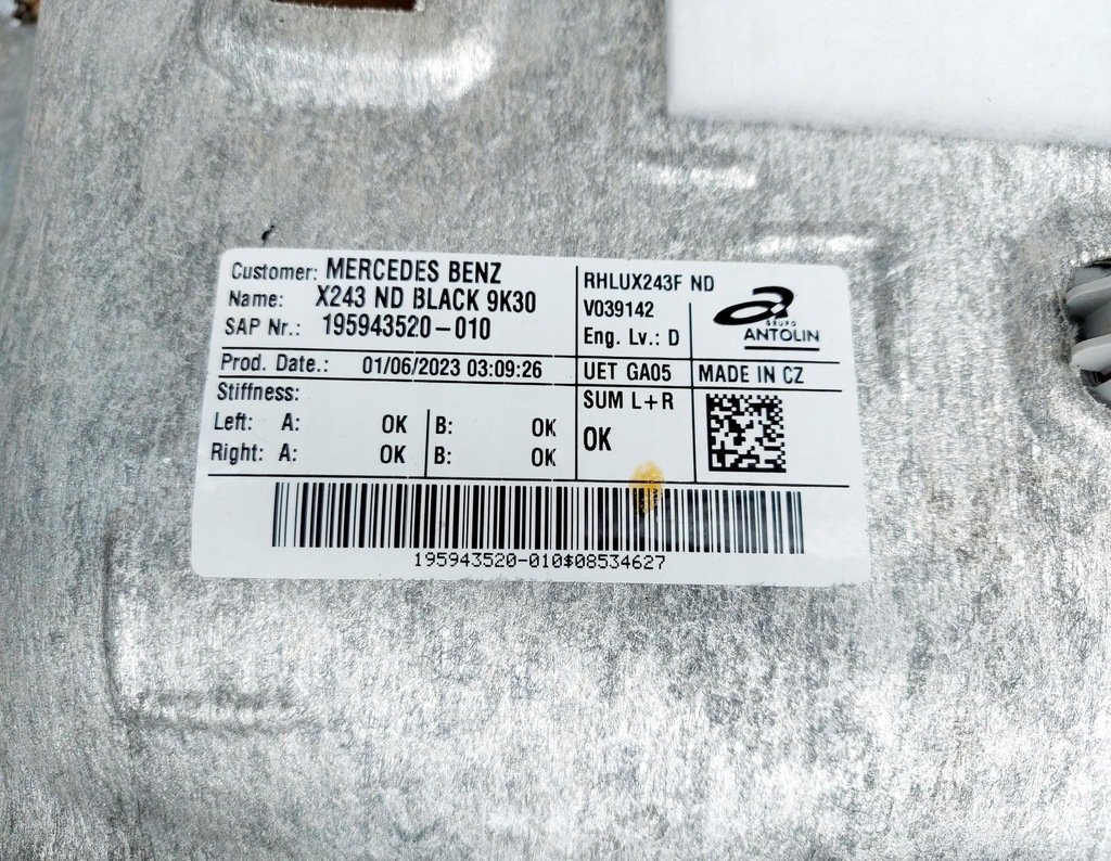 фото №8, Mercedes eqb w243 x243 23r. стеля amg обшивка стійок