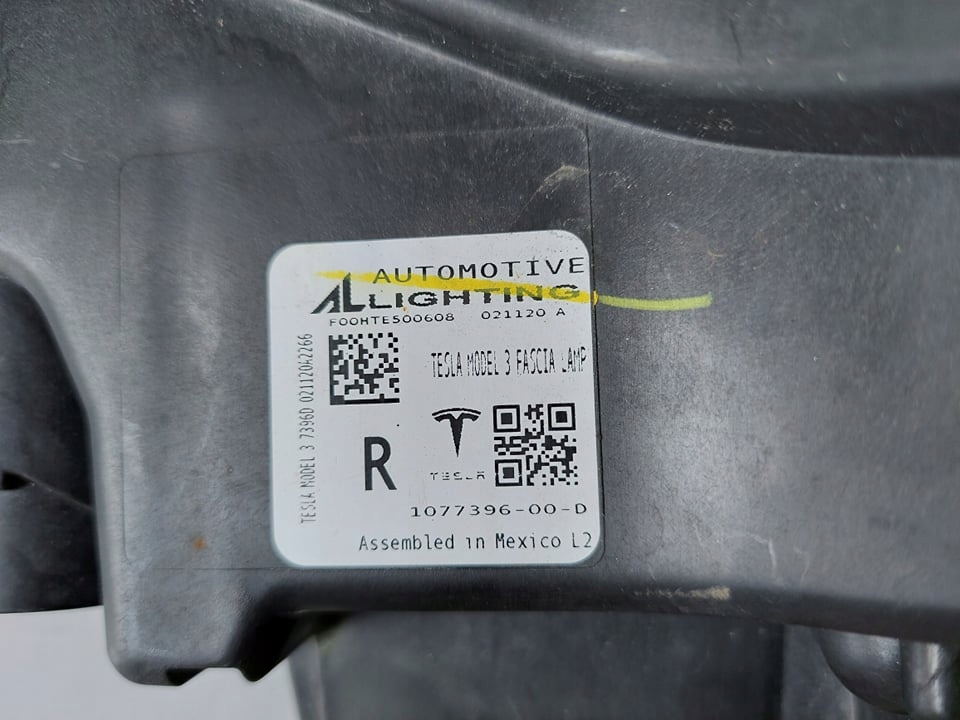 фото №6, Tesla model 3 протитуманна фара led drl правий перед передній