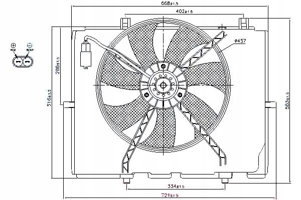 фото №1, Nissens вентилятор радиатора mercedes e 270 cdi w