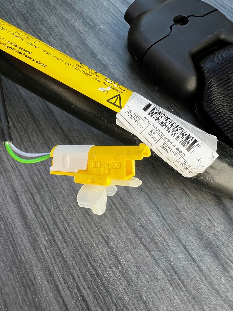 фото №7, Fiat 500 pas безпеки + натягувач лівий перед новий оригінал