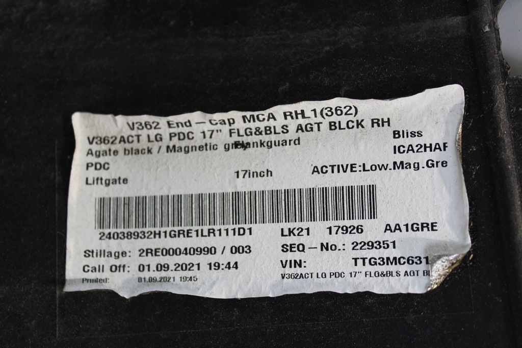 фото №7, Бампер правый задняя ford tourneo custom sport 2021