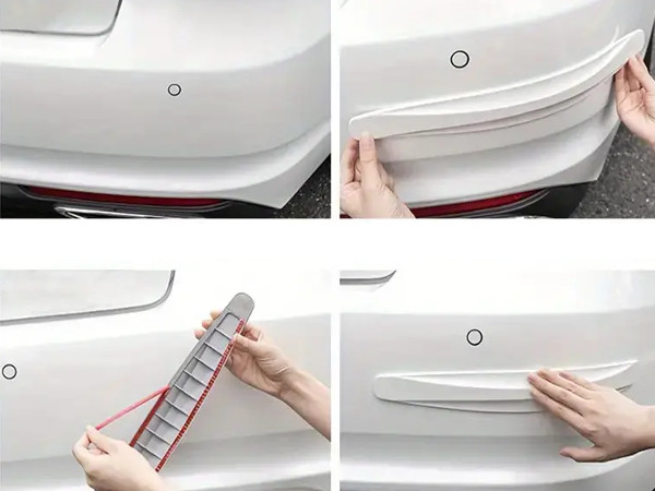 фото №10, 2x захисна молдинг гумовий накладка na бампер відбійник відбійник накладка автомобіля