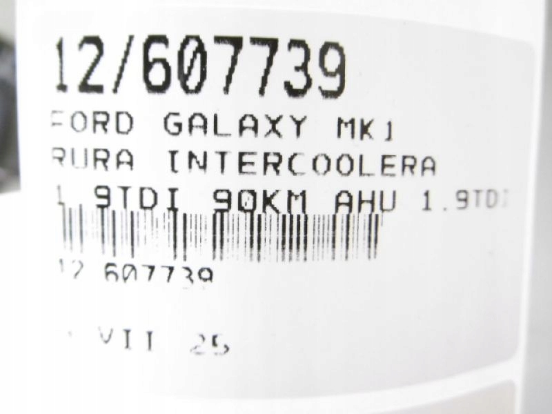 фото №2, Ford galaxy mk1 шланг труба интеркулер 1,9tdi 90km 7m0145957n