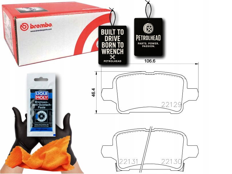 фото №1, Гальмівні колодки гальмівні задня chevrolet bolt opel ampera-e ast #petrolhead pro+ kit3