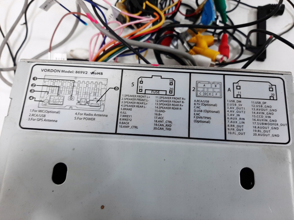 фото №13, Радио навигация с микрофоном 2 din антенна gps pilot vordon 869v2