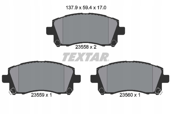 Купити Textar 2355802 гальмівні колодки гальмівні
