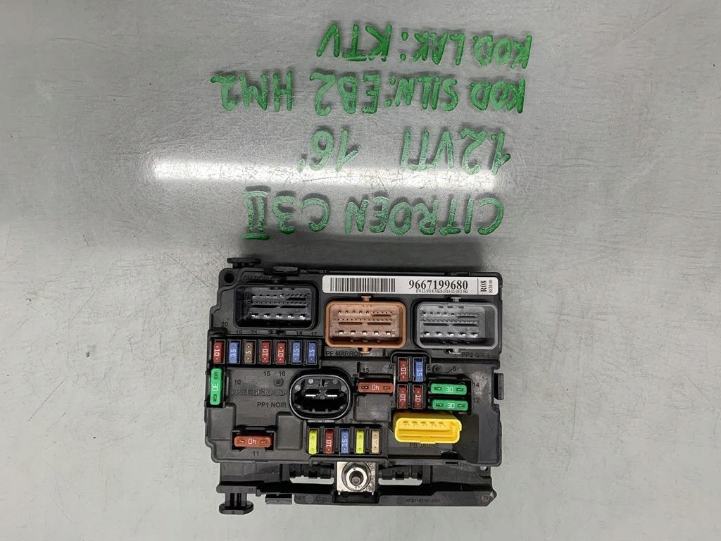 фото №1, Коробка предохранителей bsm citroen c3 ii lift 1.2 vti 16 r 9667199680