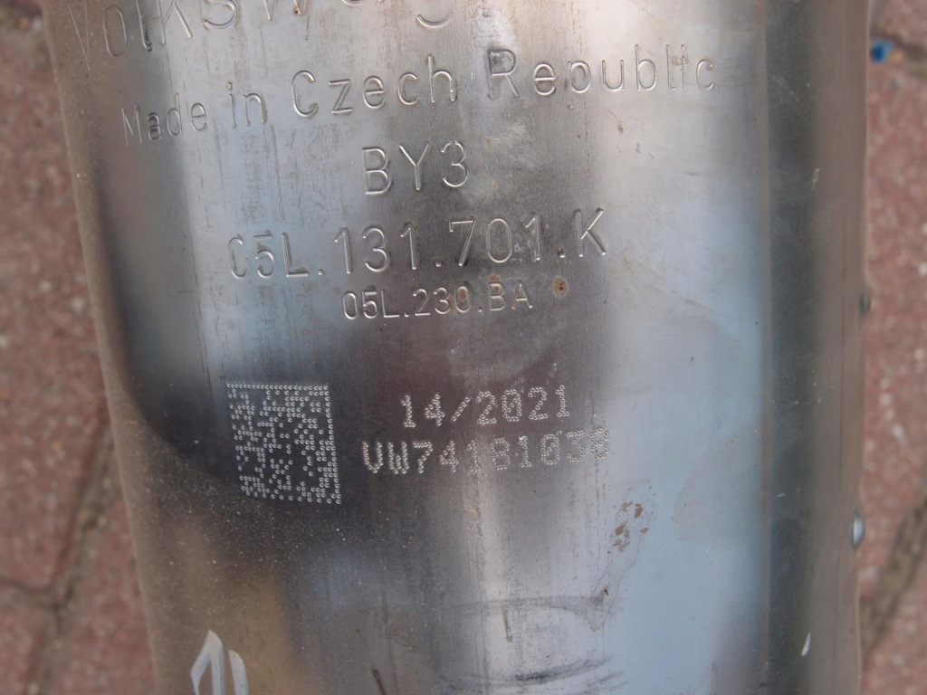 фото №6, Гаситель катализатор комплект vw touran 2.0 tdi