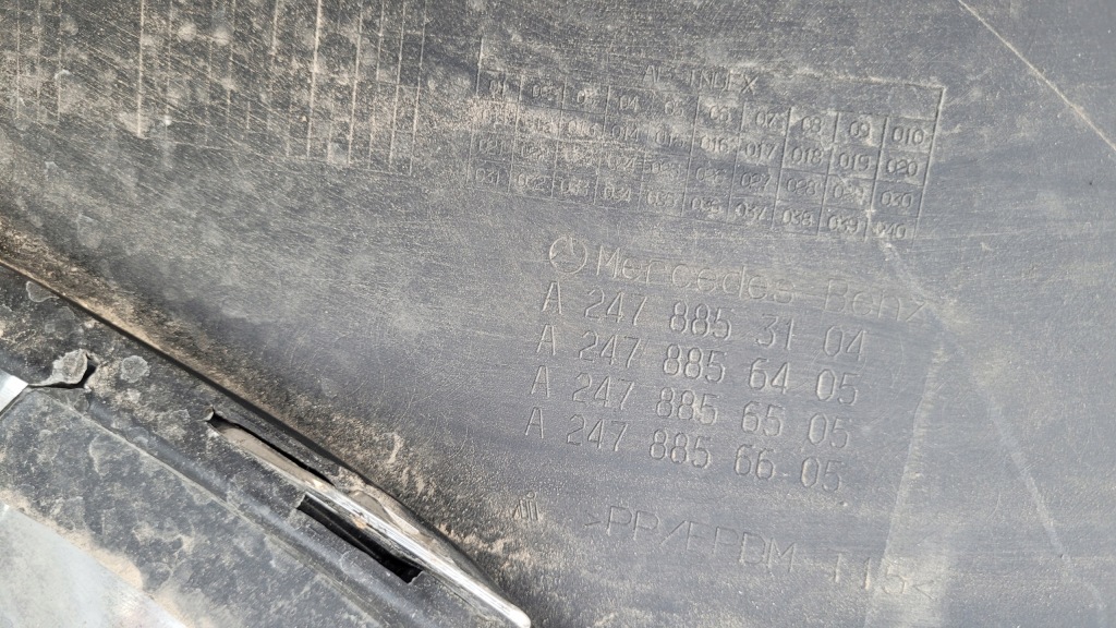 Купить Mercedes gla w247 накладка бампера задний  спойлер диффузор накладка-спойлер // 1396