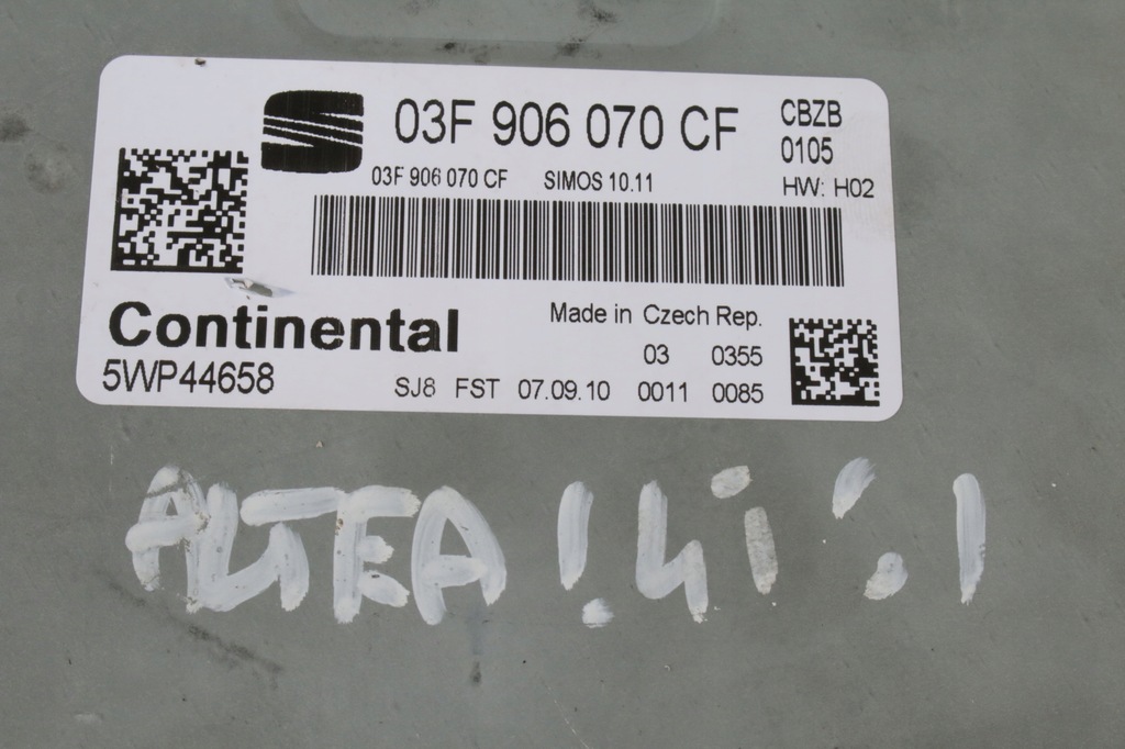 фото №5, Бортовой компьютер двигателя seat altea 1.4 tsi