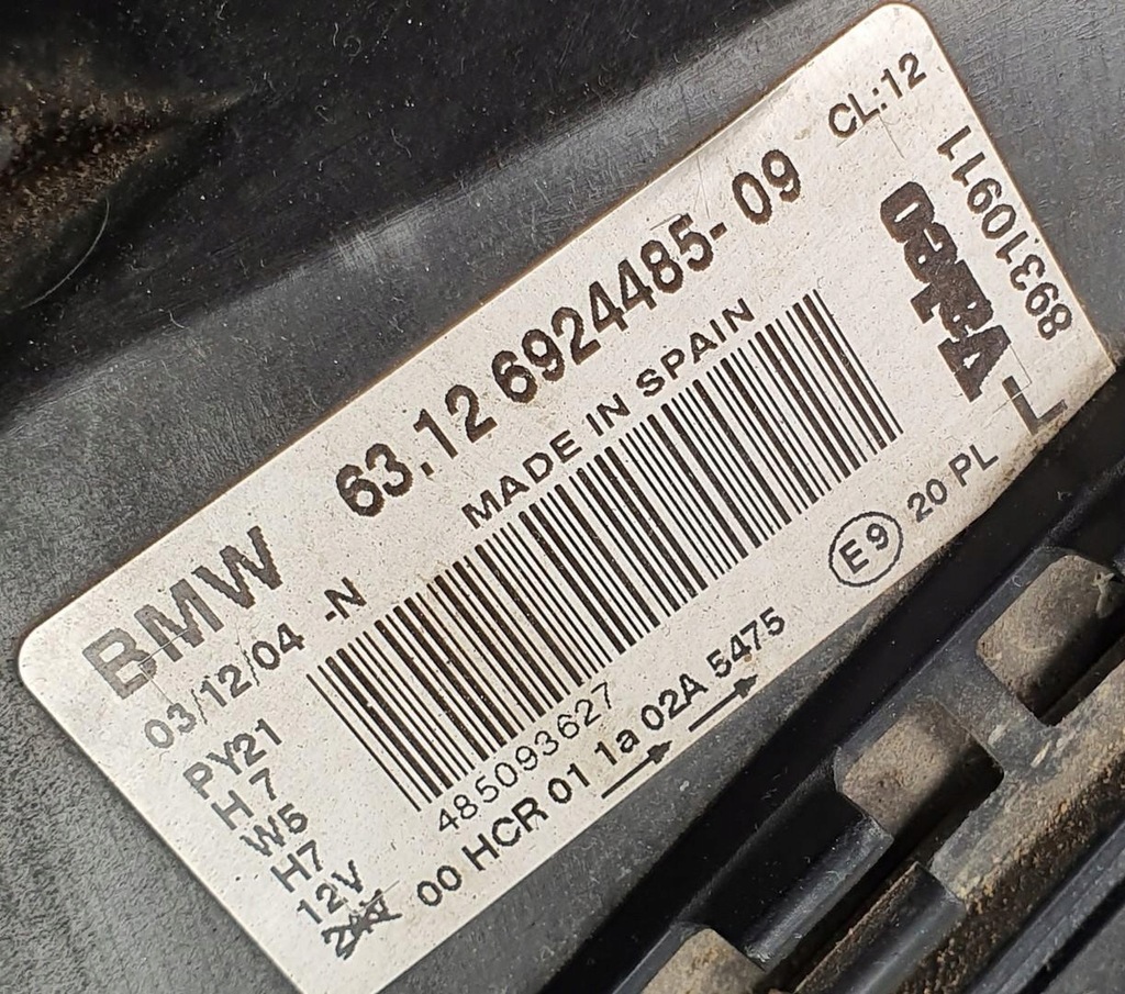 фото №8, Лампа левая передняя левый перед bmw 1 e81 europa