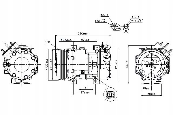 фото №1, Nissens компресор кондиціонера abarth grande punto