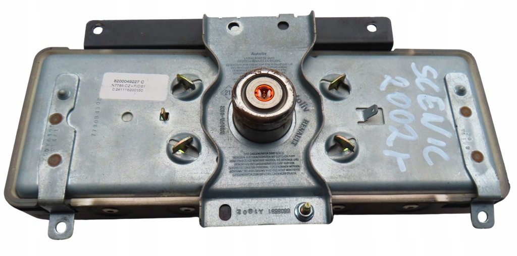 фото №2, Подушка повітряна пасажира renault scenic i 1996-2003 rok 8200049227c