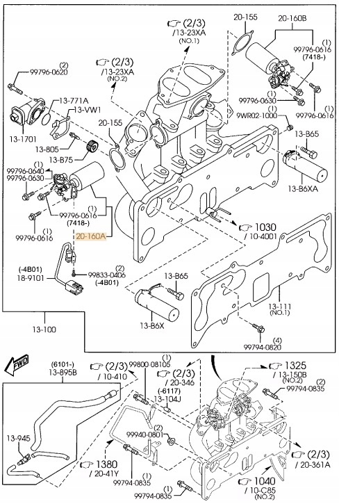 фото №4, Клапан колектор ssv mazda rx-8 se оригінал