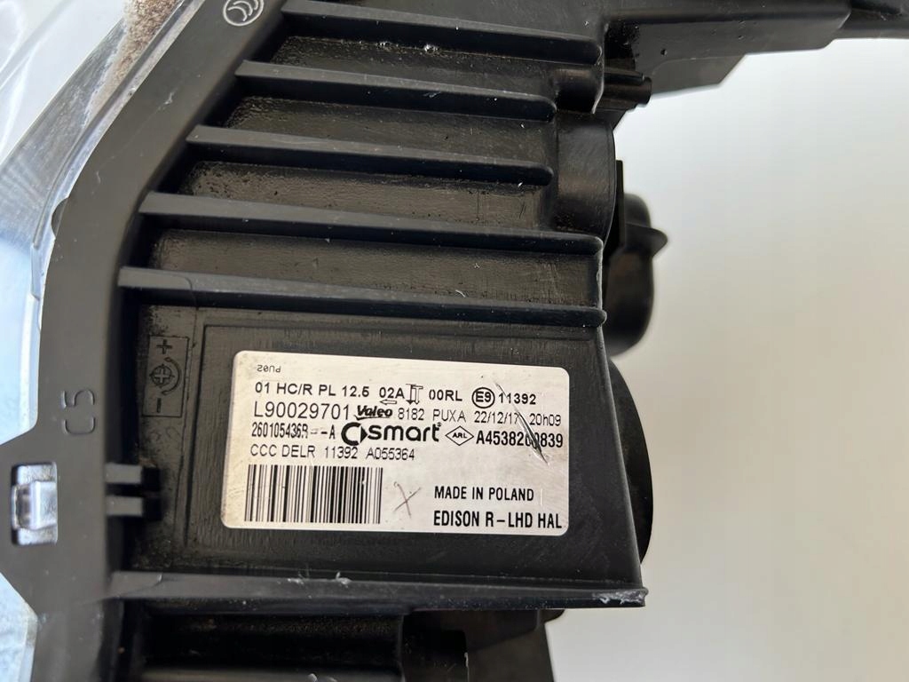 фото №6, Smart forfour fortwo лампа правий перед 4538200839