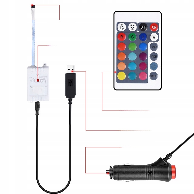 фото №12, Лампа atmosfery автомобілів молдинг led декоративна