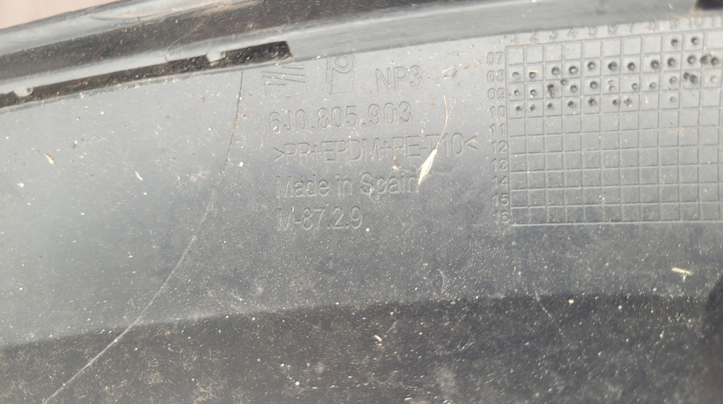 фото №8, Спойлер накладка бампера перед seat ibiza iv накладка-спойлер // 1892