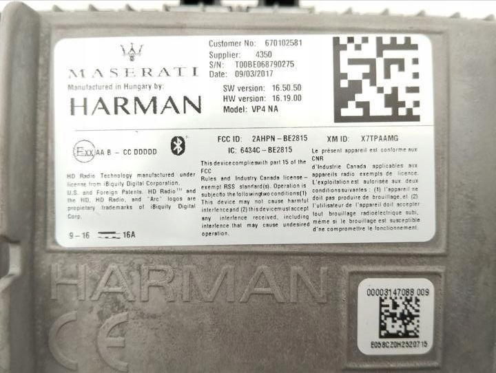 фото №10, Maserati levante 2017 монітор / дисплей / екран 670102581