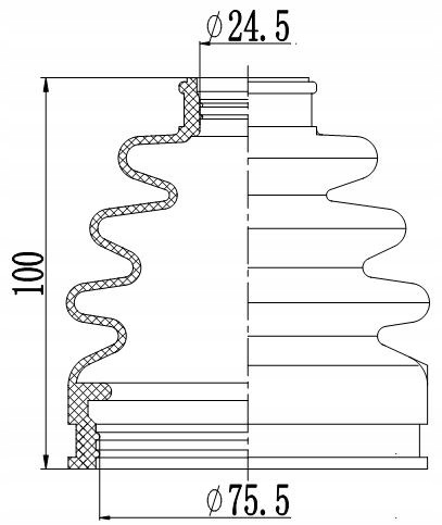 фото №1, Защита шарнир наружного citroen c15 -00